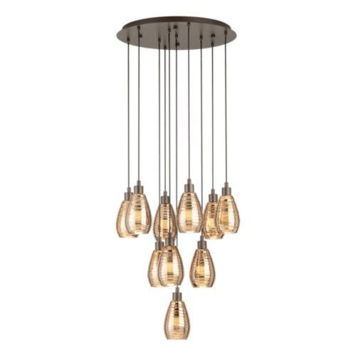 EGLO , 39509 , SIRACUSA , függeszték , E27 , 10X60W , IP20 , vörösréz színű