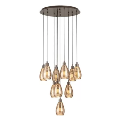 EGLO, 39509, SIRACUSA, lampă suspendată, E27, 10X60W, IP20, cupru roșu de culoare