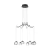 EGLO , 39511 , ROVIGANA , függeszték , 3000 K , LED , 8X3,3W , Yes , IP20 , fekete-átlátszó, fehér