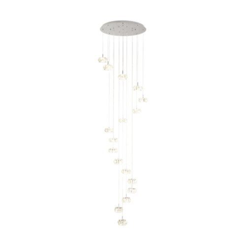 EGLO , 39546 , CORLIANO 1 , függeszték , 3000 K , LED , 17X4,5W , Yes , IP20 , átlátszó