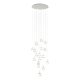 EGLO , 39547 , MONTEFIO 2 , függeszték , 3000 K , LED , 17X5W , Yes , IP20 , fehér, átlátszó