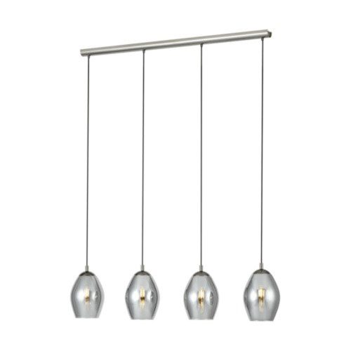 EGLO , 39566 , ESTANYS , függeszték , E27 , 4X60W , IP20 , fekete-átlátszó