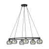 EGLO, 39578, DAGUELLA, lampă suspendată, E14, 6X25W, IP20, negru-transparent