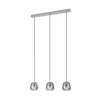 EGLO, 39667, ALBARINO, lampă suspendată, E27, 3X40W, IP20, negru-transparent