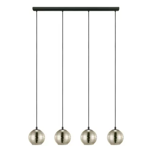 EGLO, 39686, LEMORIETA, lampă suspendată, E27, 4X40W, IP20, auriu de culoare