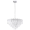 EGLO, 39722, CARVARIO, lampă suspendată, E14, 10X40W, IP20, transparent, satinat