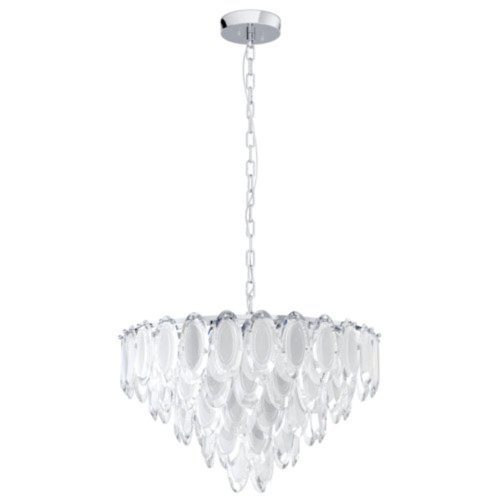 EGLO , 39722 , CARVARIO , függeszték , E14 , 10X40W , IP20 , átlátszó, szatinált