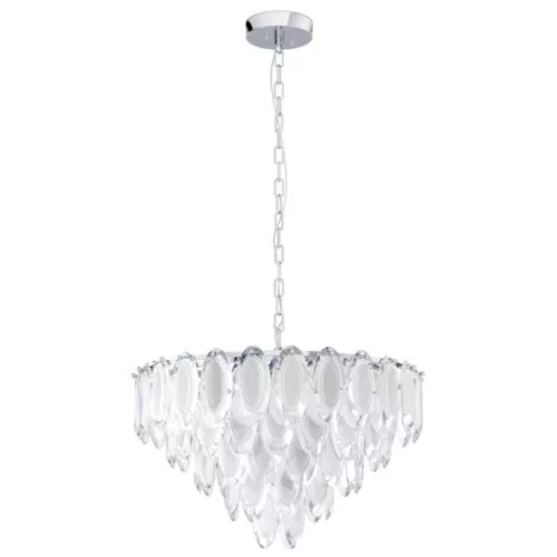 EGLO, 39722, CARVARIO, lampă suspendată, E14, 10X40W, IP20, transparent, satinat