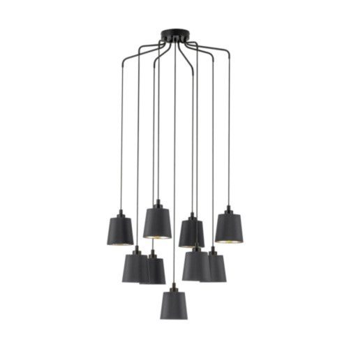 EGLO , 39739 , BERNABETTA , függeszték , E27 , 9X40W , IP20 , fekete, arany