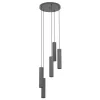 EGLO, 39823, MENTALONA, lampă suspendată, GU10, 5X4,5W, IP20, negru, alb