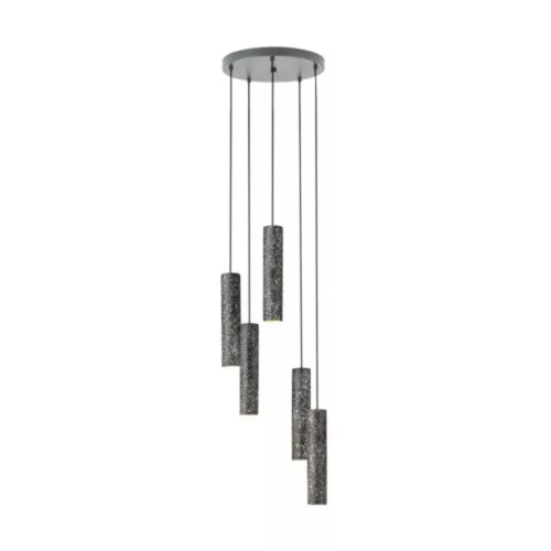 EGLO, 39823, MENTALONA, lampă suspendată, GU10, 5X4,5W, IP20, negru, alb