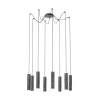 EGLO, 39824, MENTALONA, lampă suspendată, GU10, 8X4,5W, IP20, negru, alb
