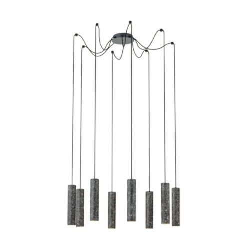 EGLO , 39824 , MENTALONA , függeszték , GU10 , 8X4,5W , IP20 , fekete, fehér