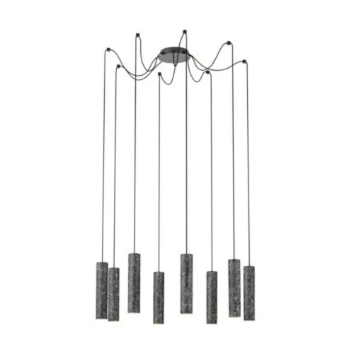 EGLO, 39824, MENTALONA, lampă suspendată, GU10, 8X4,5W, IP20, negru, alb