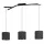 EGLO, 39886, BALNARIO, lampă suspendată, E27, 3X40W, IP20, negru