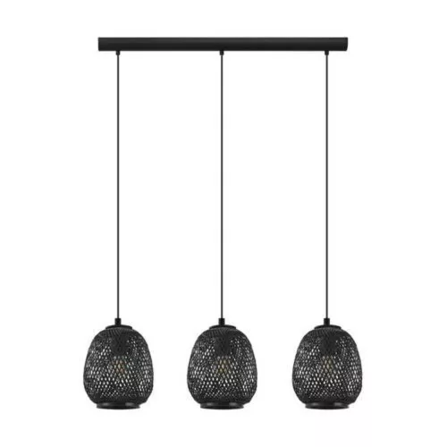 EGLO , 43266 , DEMBLEBY 1 , függeszték , E27 , 3X40W , IP20 , fekete