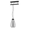 EGLO , 43394 , BRICKFIELD , függeszték , E27 , 1X40W , IP20 , fekete-átlátszó