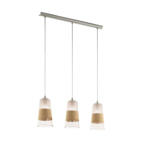 EGLO , 49152 , BURNHAM , függeszték , E27 , 3X60W , IP20 , natúr, fehér
