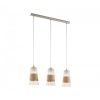 EGLO , 49152 , BURNHAM , függeszték , E27 , 3X60W , IP20 , natúr, fehér