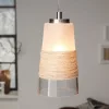 LED lámpa függeszték , mennyezeti , 3 x E27 , acél , matt nikkel , EGLO , BURNHAM , 49152