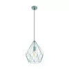 LED lámpa függeszték , mennyezeti , E27 , acél , menta , EGLO , CARLTON , 49259