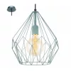 LED lámpa függeszték , mennyezeti , E27 , acél , menta , EGLO , CARLTON , 49259