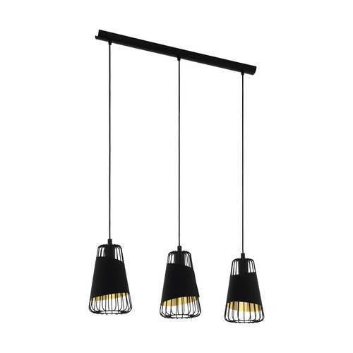 EGLO , 49448 , AUSTELL , függeszték , E27 , 3X60W , IP20 , fekete, arany