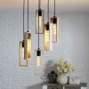 LED lámpatest függeszték , mennyezeti , 6 x E27 , fa , fekete , EGLO , LITTLETON , 49549