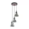 EGLO , 49647 , BARNSTAPLE , függeszték , E27 , 3X40W , IP20 , kopott hatású horganyzott