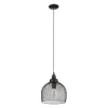 LED lámpa függeszték , mennyezeti , E27 , acél , fekete , EGLO , STRAITON , 49736