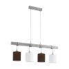 EGLO , 49927 , TOWNSHEND 2 , függeszték , E27 , 4X60W , IP20 , fehér, barna