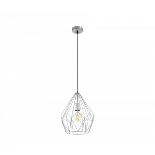 LED lámpa függeszték , mennyezeti , E27 , acél , ezüst , EGLO , CARLTON , 49935