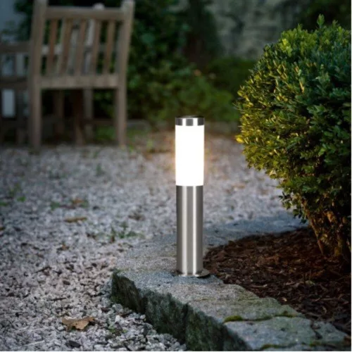 LED corp de iluminat, exterior, lampadar, E27-es decorativ, oțel inoxidabil, IP44, EGLO, HELSINKI, 81751
