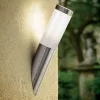 LED corp de iluminat, exterior, de perete, E27-es decorativ, oțel inoxidabil, IP44, EGLO, HELSINKI, 81753