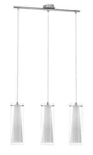 EGLO , 89833 , PINTO , függeszték , E27 , 3X40W , IP20 , átlátszó, fehér