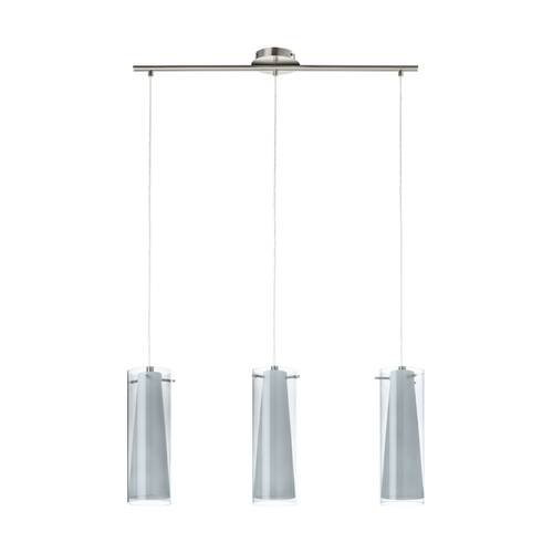 EGLO , 90305 , PINTO NERO , függeszték , E27 , 3X40W , IP20 , fekete-átlátszó, fehér