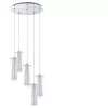 EGLO , 93003 , PINTO , függeszték , E27 , 5X40W , IP20 , átlátszó, fehér