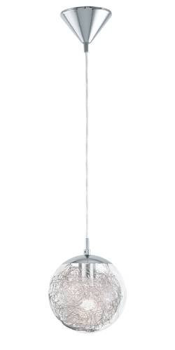 EGLO , 93073 , LUBERIO , függeszték , E27 , 1X60W , IP20 , átlátszó, alumínium