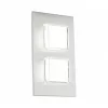 LED lámpa , oldalfali , 2 x 2.5W , meleg fehér , nemesacél , kültéri , IP44 , EGLO , PIAS , 93365