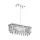 EGLO, 93422, CALAONDA, lampă suspendată, G9, 7X33W, IP20, transparent