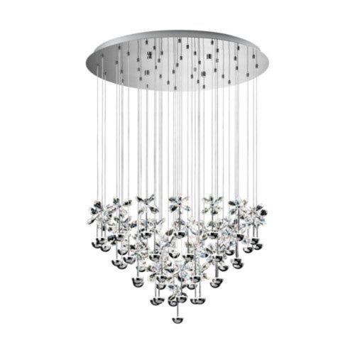 EGLO , 93661 , PIANOPOLI , függeszték , 3000 K , LED , 43X2,5W , IP20 , átlátszó