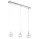 EGLO , 93784 , MONTEFIO 1 , függeszték , 3000 K , LED , 3X5W , IP20 , fehér, átlátszó