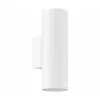 LED lámpatest , oldalfali , GU10 , 2x3W , meleg fehér , 2 irányú , fehér , kültéri , IP44 , EGLO , RIGA , 94101