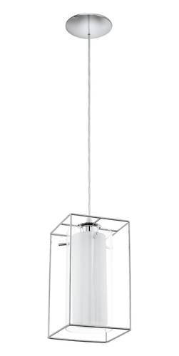 EGLO , 94377 , LONCINO 1 , függeszték , E27 , 1X60W , IP20 , átlátszó, fehér