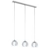 EGLO , 94593 , ROCAMAR , függeszték , E27 , 3X40W , IP20 , átlátszó
