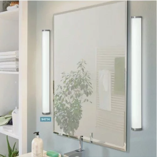 LED lámpatest , tükörvilágítás , 16 Watt , 60 cm , természetes fehér , matt nikkel , IP44 , EGLO , TORRETTA , 94617