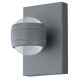 EGLO , 94796 , SESIMBA , fali lámpa , 3000 K , LED , 2X3,7W , IP44 , átlátszó