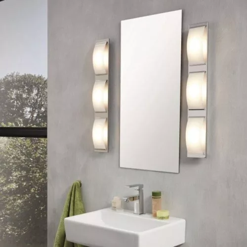 LED lámpatest , mennyezeti/fali , 5,4 Watt , meleg fehér , króm , IP44 , EGLO , WASAO 1 , 94881