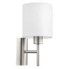 LED corp de iluminat, de perete, E27-es decorativ, textil, alb, alb, EGLO, PASTERI, 94924