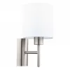 LED corp de iluminat, de perete, E27-es decorativ, textil, alb, alb, EGLO, PASTERI, 94924